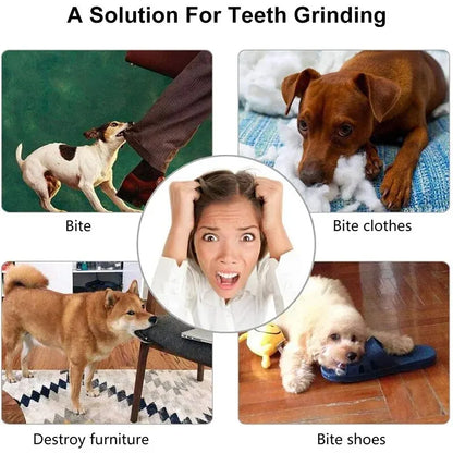 Rubber Chew Ball for Dogs — Treat Dispensing Dental Toy