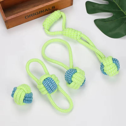 Cotton Rope Dog Toys — Interactive Chew & Tug Set for All Breeds