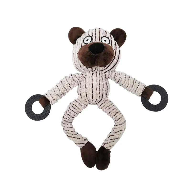Plush Stuffed Squeaky Dog Toy — Soft Animal Characters for All Breeds