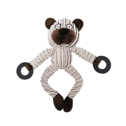 Plush Stuffed Squeaky Dog Toy — Soft Animal Characters for All Breeds