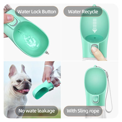 Portable Dog Water Bottle — Leakproof Travel Feeder for Dogs & Cats