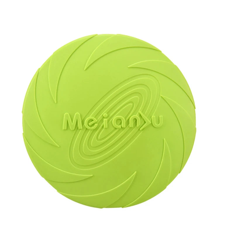 Silicone Flying Disc Dog Toy — Flexible Frisbee for Outdoor Play