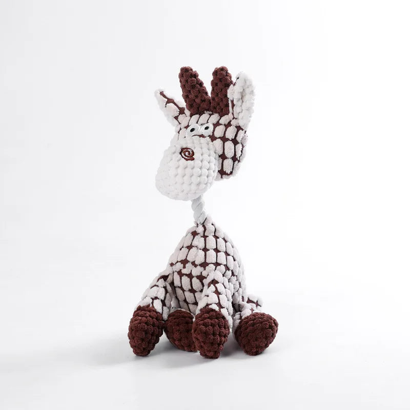 Plush Stuffed Squeaky Dog Toy — Soft Animal Characters for All Breeds