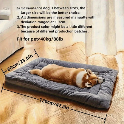 Large Plush Dog Sofa Bed — Thickened Orthopedic Comfort Mat for All Breeds