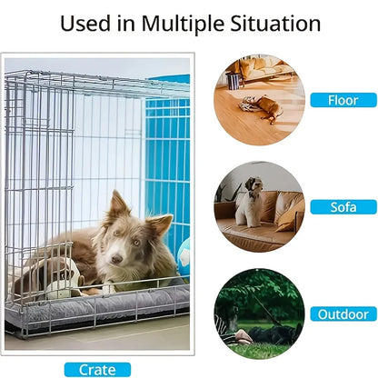 Extra Large Plush Dog Bed — Super Soft Crate Mat for Large Dogs