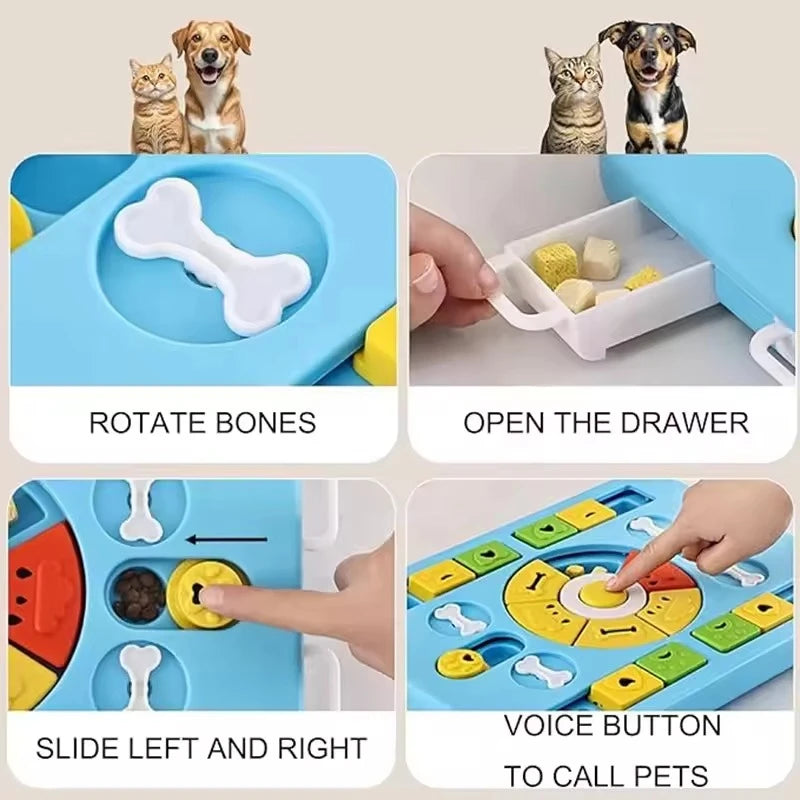Advanced Dog Puzzle Feeder — 4-in-1 Interactive Enrichment Toy