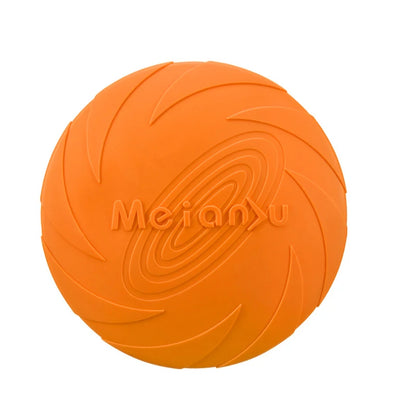 Silicone Flying Disc Dog Toy — Flexible Frisbee for Outdoor Play