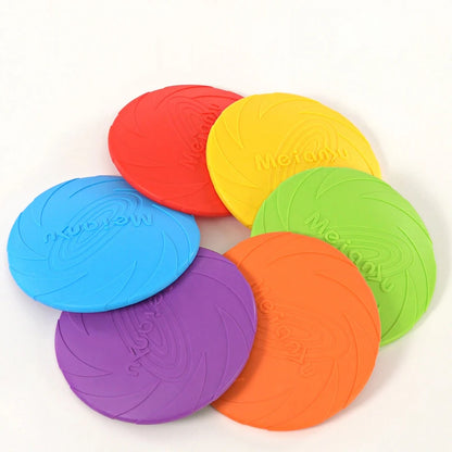 Silicone Flying Disc Dog Toy — Flexible Frisbee for Outdoor Play