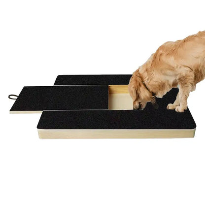 Wooden Dog Nail Scratch Board — Adjustable Self-Filing Grooming Tool