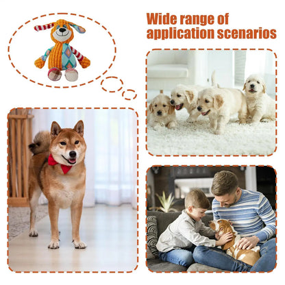 Plush Squeaky Dog Toy — Soft Stuffed Animal for Small & Medium Dogs