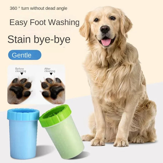 Portable Paw Cleaner Cup — Soft Bristle Foot Wash for Dogs