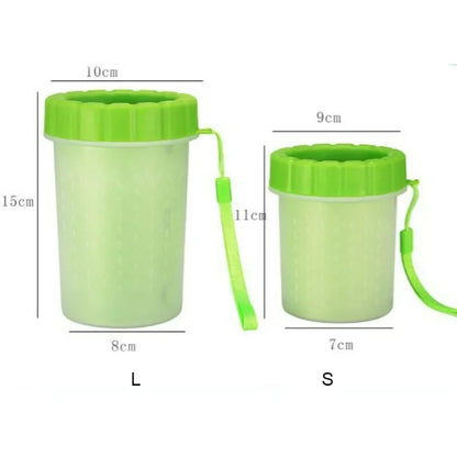 Portable Paw Cleaner Cup — Soft Bristle Foot Wash for Dogs