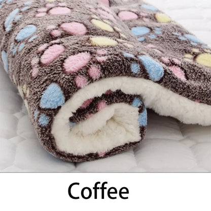 Flannel Dog Sleeping Mat — Soft Washable Blanket Bed for All Seasons