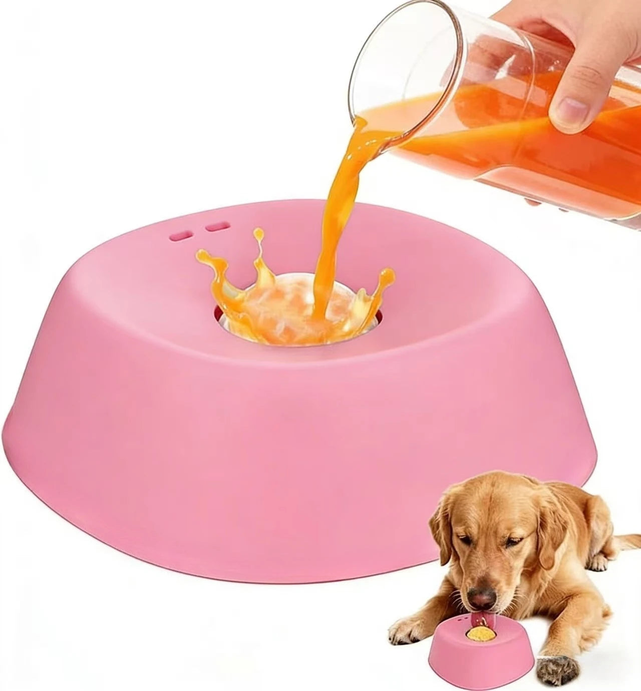 Slow Feeder Dog Bowl — Anti-Choking Lick Mat with Non-Slip Base
