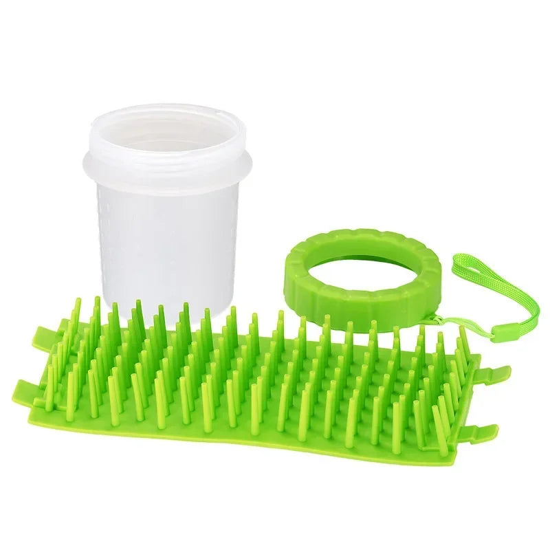 Portable Paw Cleaner Cup — Soft Bristle Foot Wash for Dogs