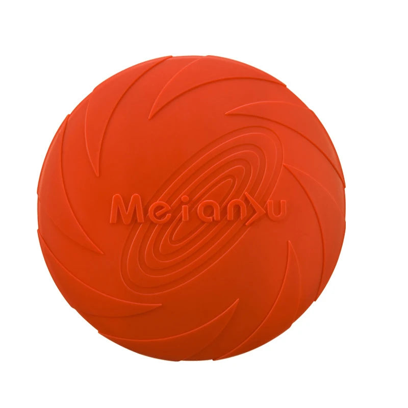 Silicone Flying Disc Dog Toy — Flexible Frisbee for Outdoor Play
