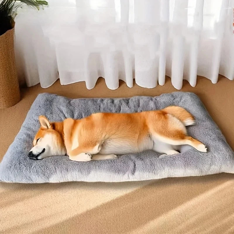 Large Plush Dog Sofa Bed — Thickened Orthopedic Comfort Mat for All Breeds