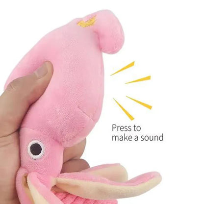 Cotton Rope Octopus Dog Toy — Squeaky Chew & Tug Toy for Dogs & Cats