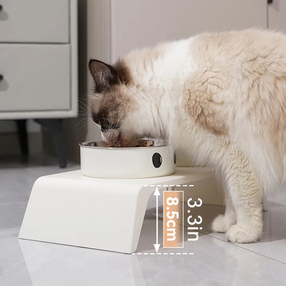 Elevated Double Bowl Stand — Raised Stainless Steel Feeder for Dogs & Cats