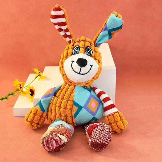 Plush Squeaky Dog Toy — Soft Stuffed Animal for Small & Medium Dogs