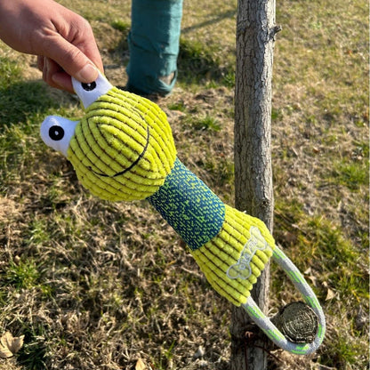 Corduroy Squeaky Dog Toy — Bite-Resistant Animal Chew Toy