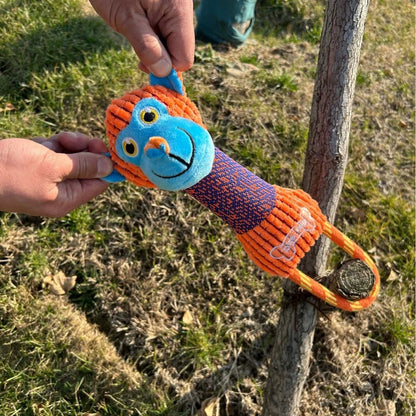 Corduroy Squeaky Dog Toy — Bite-Resistant Animal Chew Toy