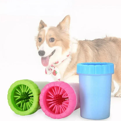 Portable Paw Cleaner Cup — Soft Bristle Foot Wash for Dogs