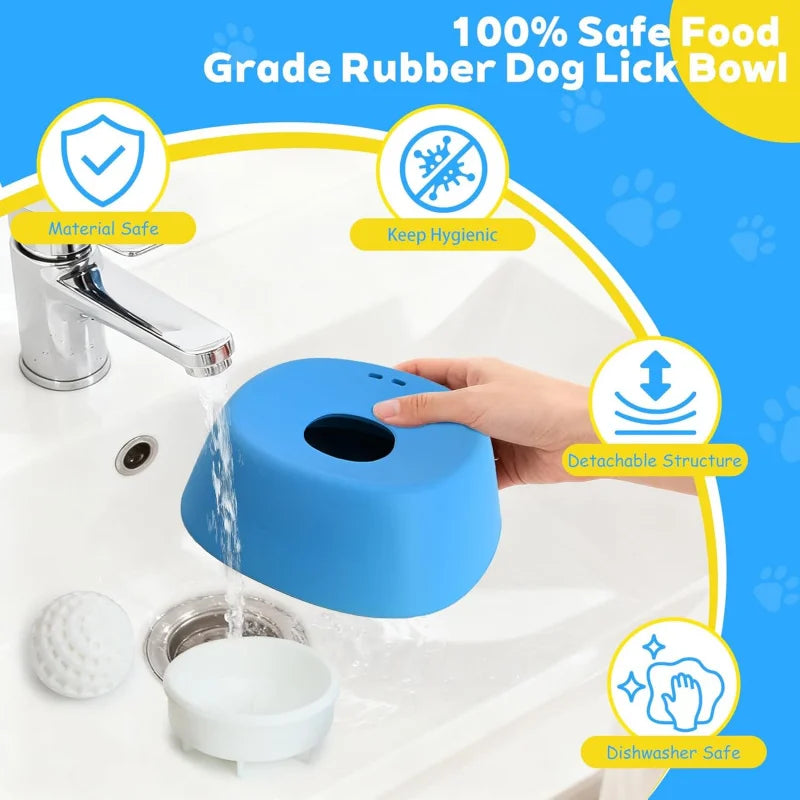 Slow Feeder Dog Bowl — Anti-Choking Lick Mat with Non-Slip Base
