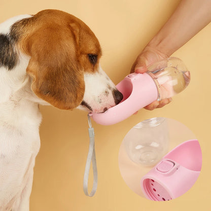 Portable Dog Water Bottle — Leakproof Travel Feeder for Dogs & Cats