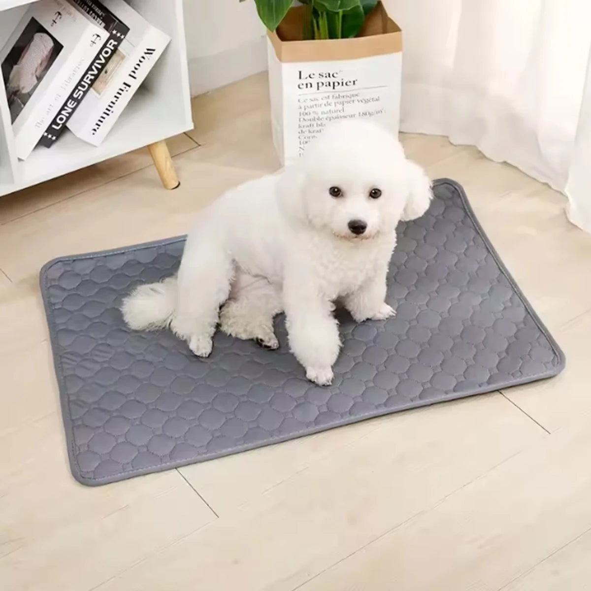 Reusable Dog Pee Pad — Washable Waterproof Training Mat for Dogs & Cats