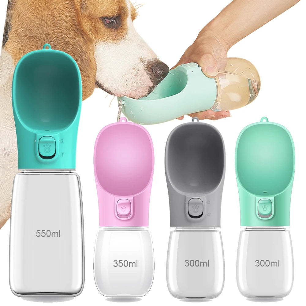 Portable Dog Water Bottle — Leakproof Travel Feeder for Dogs & Cats