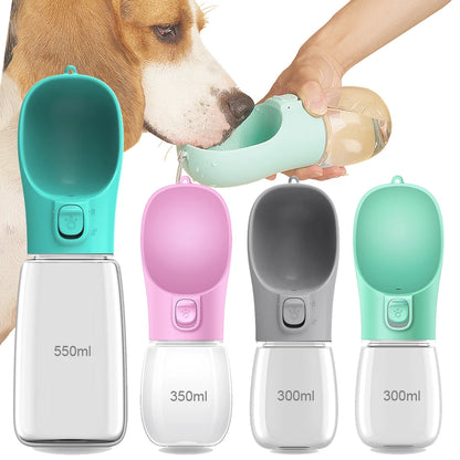 Portable Dog Water Bottle — Leakproof Travel Feeder for Dogs & Cats
