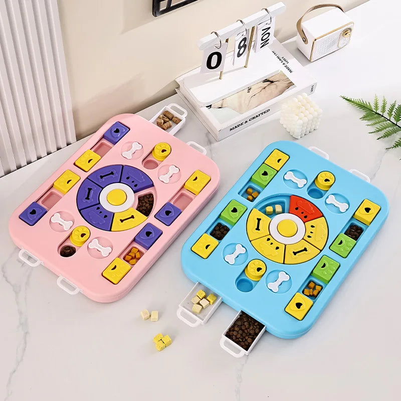 Advanced Dog Puzzle Feeder — 4-in-1 Interactive Enrichment Toy