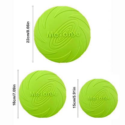 Silicone Flying Disc Dog Toy — Flexible Frisbee for Outdoor Play