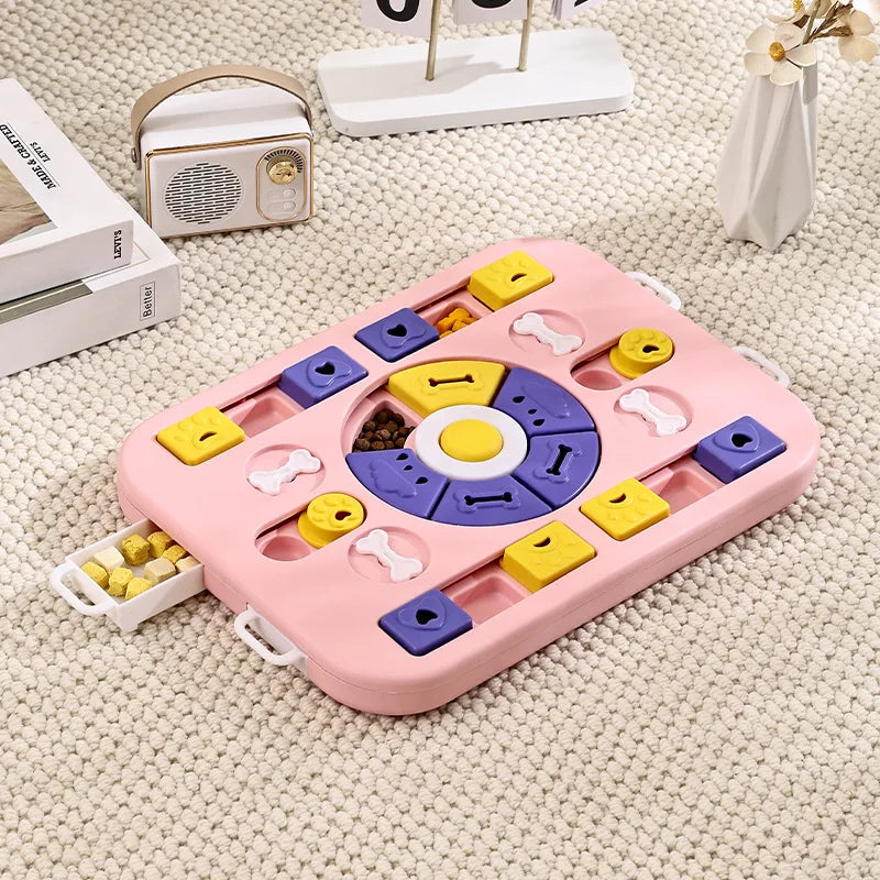 Advanced Dog Puzzle Feeder — 4-in-1 Interactive Enrichment Toy