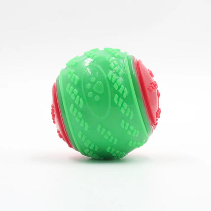 Squeaky TPR Dog Ball — Soft Chew Toy for Teeth Cleaning & Play