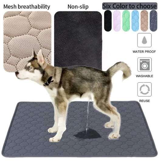 Reusable Dog Pee Pad — Washable Waterproof Training Mat for Dogs & Cats