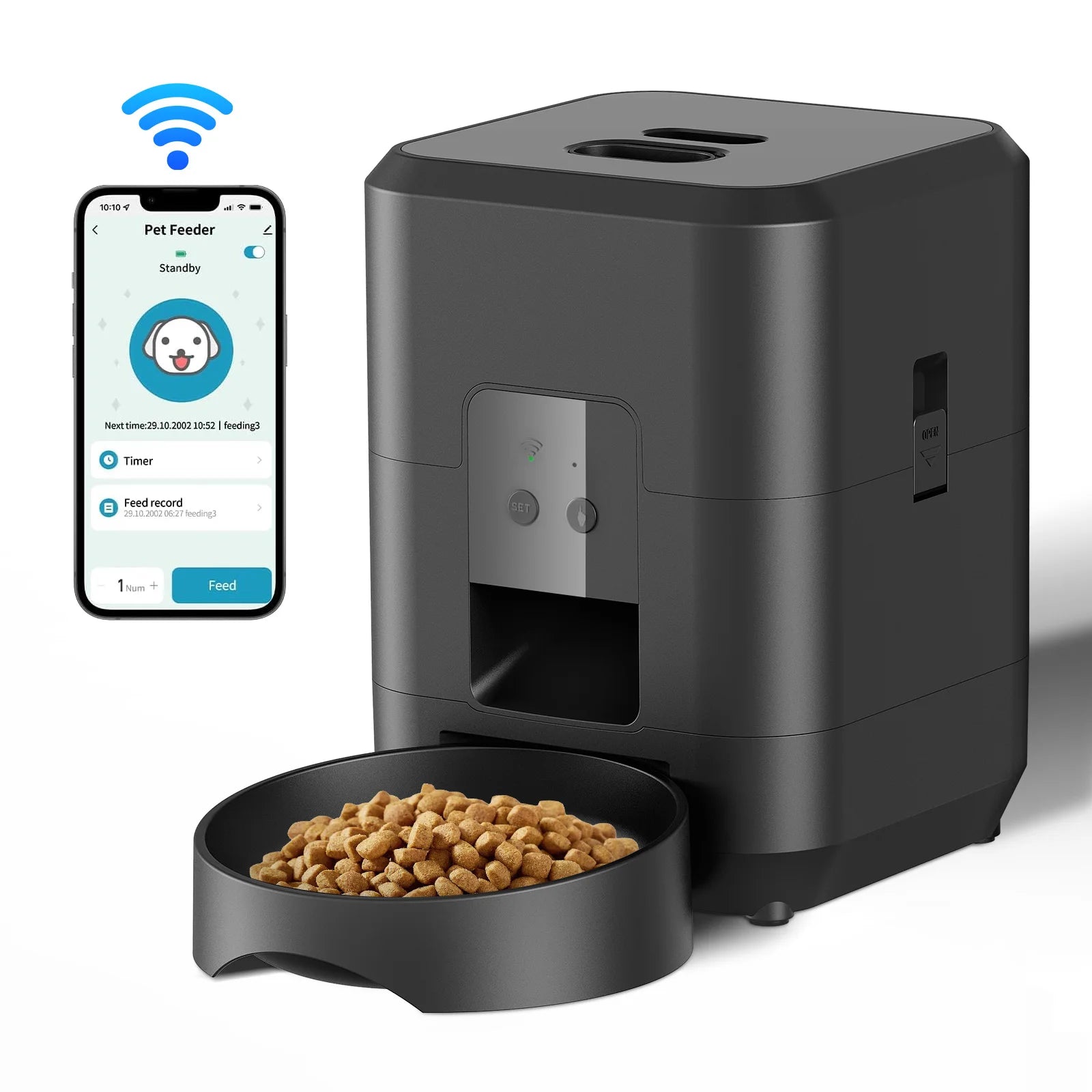 Smart Automatic Pet Feeder — Timed Portion Control for Dogs & Cats
