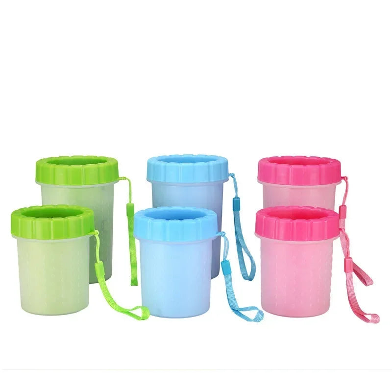 Portable Paw Cleaner Cup — Soft Bristle Foot Wash for Dogs