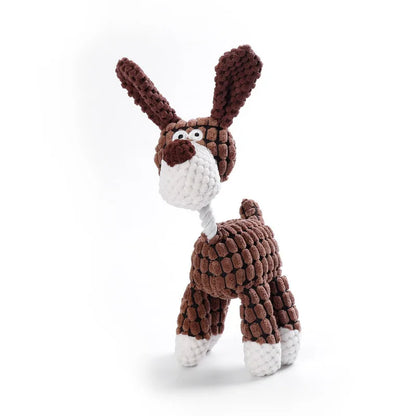 Plush Stuffed Squeaky Dog Toy — Soft Animal Characters for All Breeds